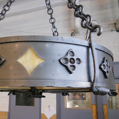 Chicago custom chandelier blacksmith fabricator steel forge wrought iron